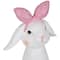 7.5" White & Pink Easter Bunny Bust with Hair Bow